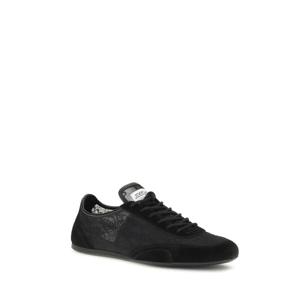 Jimmy Choo Sample Sale Jimmy Choo Black Calf Leather Bos Taurus Athletic Sneakers - | Designer outlet