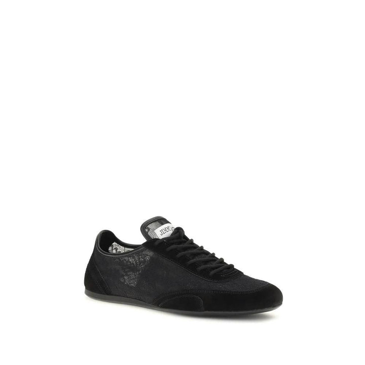 Jimmy Choo Sample Sale Jimmy Choo Black Calf Leather Bos Taurus Athletic Sneakers - | Designer outlet
