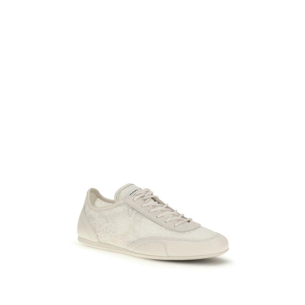 Jimmy Choo Sample Sale Jimmy Choo Beige Calf Leather Bos Taurus Athletic Sneakers - | Designer outlet