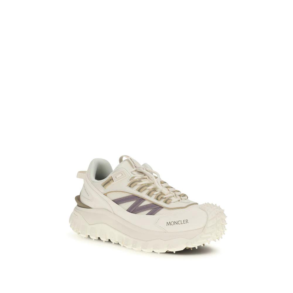 Moncler Sample Sale Moncler White Calf Leather Bos Taurus Athletic Sneakers - | Designer outlet