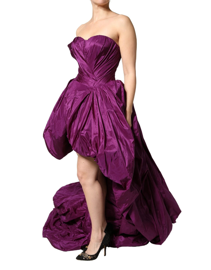 Dolce &amp; Gabbana Sample Sale Dolce &amp; Gabbana Purple Strapless A-line Asymmetric Dress - | Designer outlet