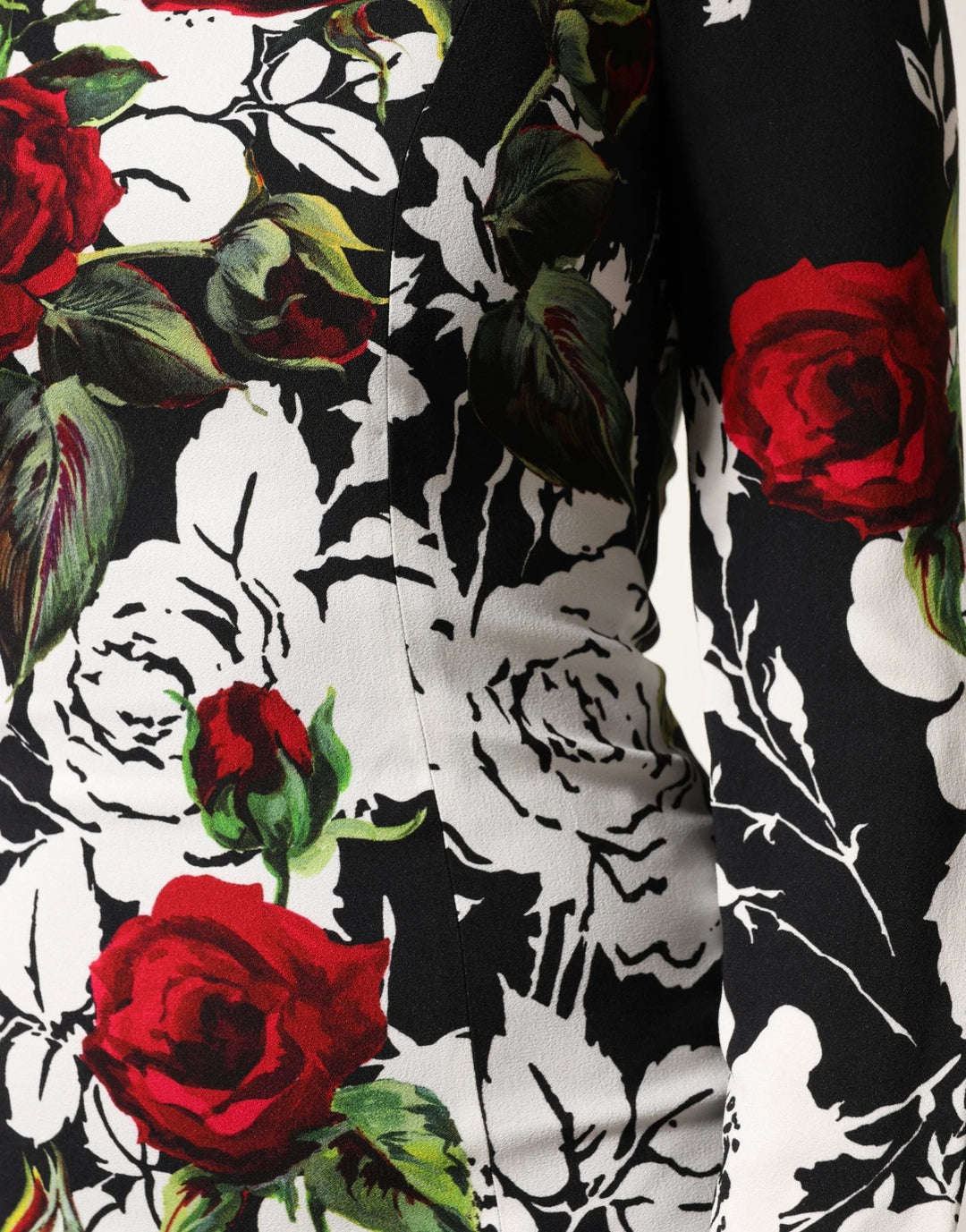 Dolce &amp; Gabbana Sample Sale Dolce &amp; Gabbana Black Floral Viscose Bodycon Long Gown Dress - | Designer outlet