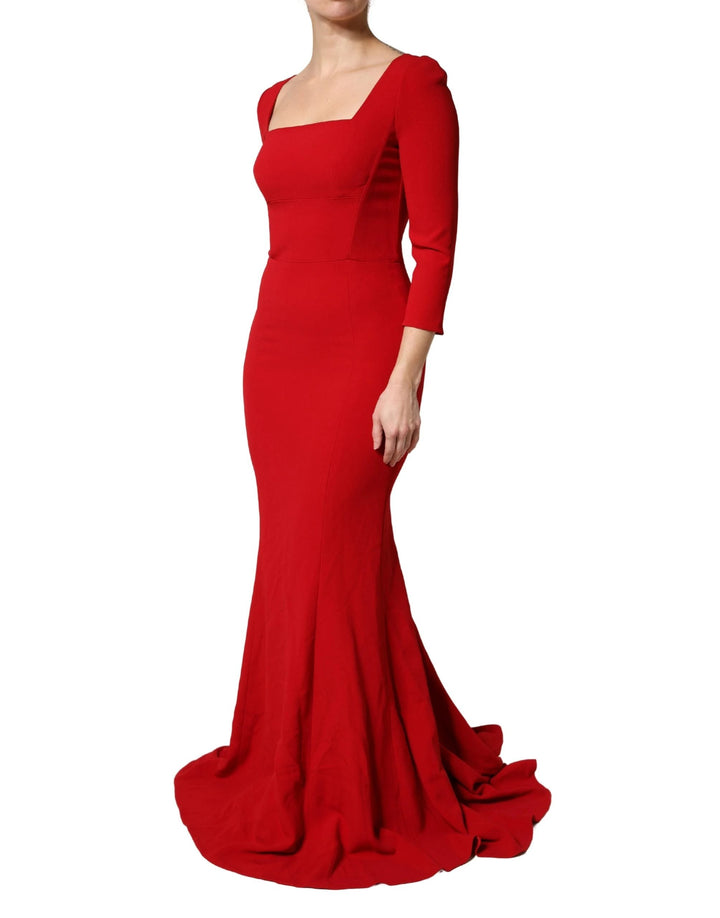 Dolce &amp; Gabbana Sample Sale Dolce &amp; Gabbana Red Viscose Sheath Bodycon Mermaid Dress - | Designer outlet