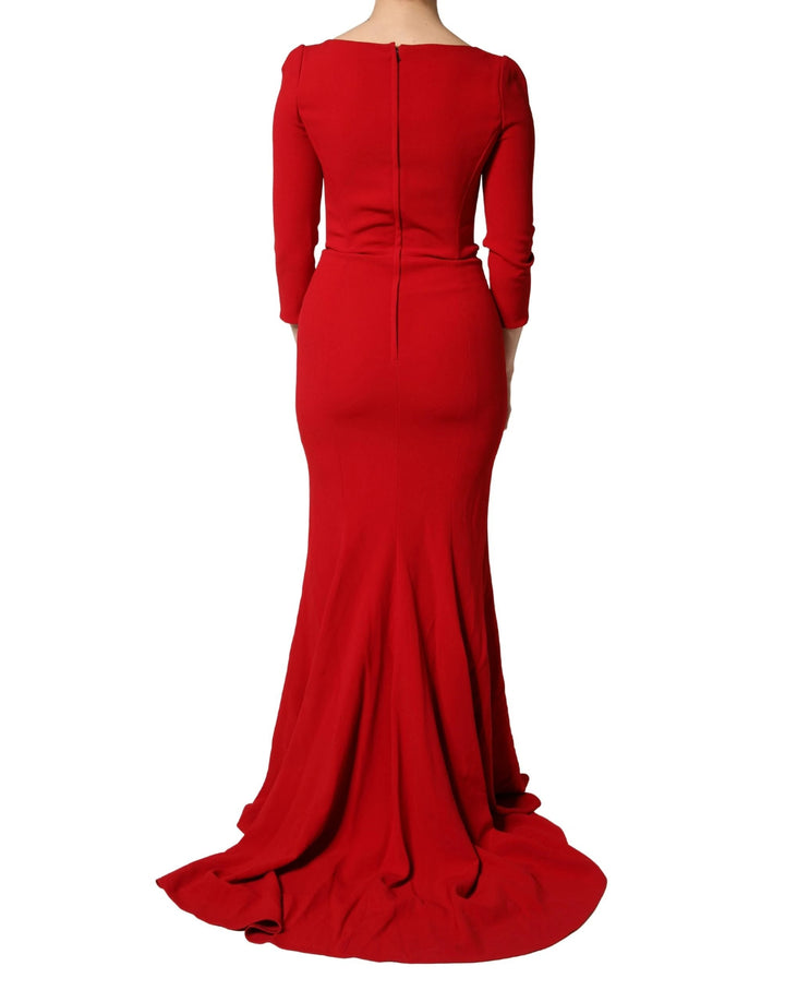 Dolce &amp; Gabbana Sample Sale Dolce &amp; Gabbana Red Viscose Sheath Bodycon Mermaid Dress - | Designer outlet