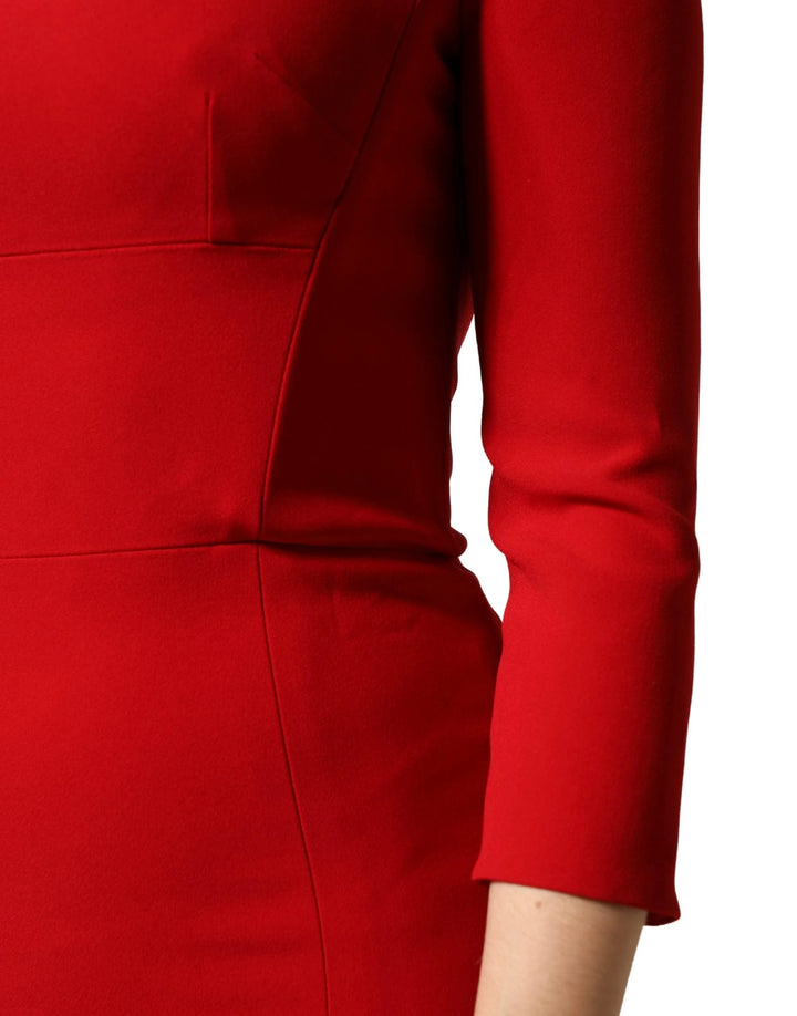 Dolce &amp; Gabbana Sample Sale Dolce &amp; Gabbana Red Viscose Sheath Bodycon Mermaid Dress - | Designer outlet