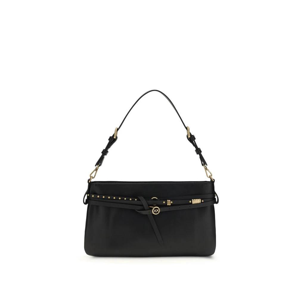 PINKO Sample Sale PINKO Black Calf Leather Bos Taurus Shoulder Bag - | Designer outlet