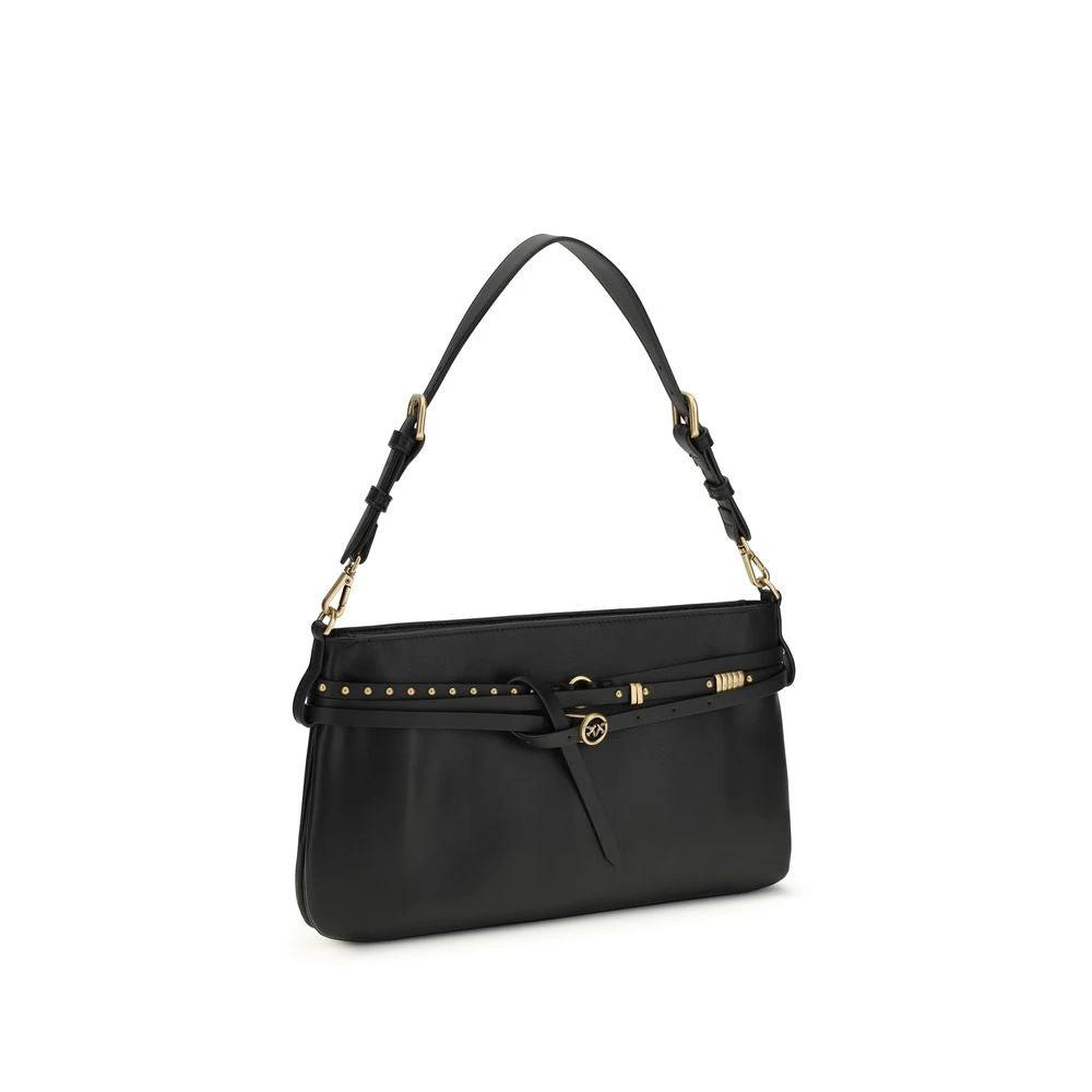 PINKO Sample Sale PINKO Black Calf Leather Bos Taurus Shoulder Bag - | Designer outlet