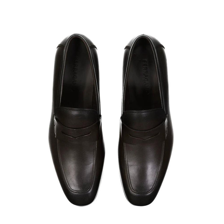 Salvatore Ferragamo Sample Sale Salvatore Ferragamo Brown Leather Slip-On Loafers - | Designer outlet