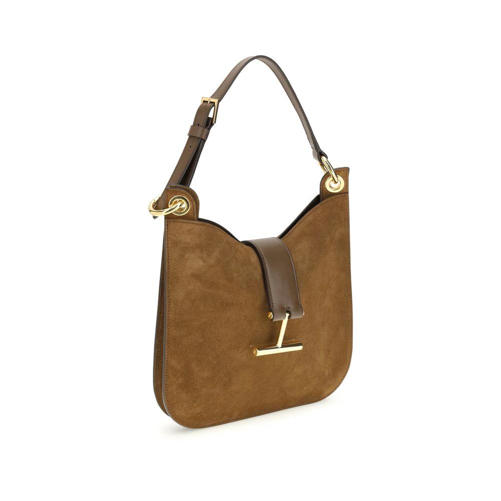 Tom Ford Sample Sale Tom Ford Brown Calf Leather Bos Taurus Shoulder Bag - | Designer outlet