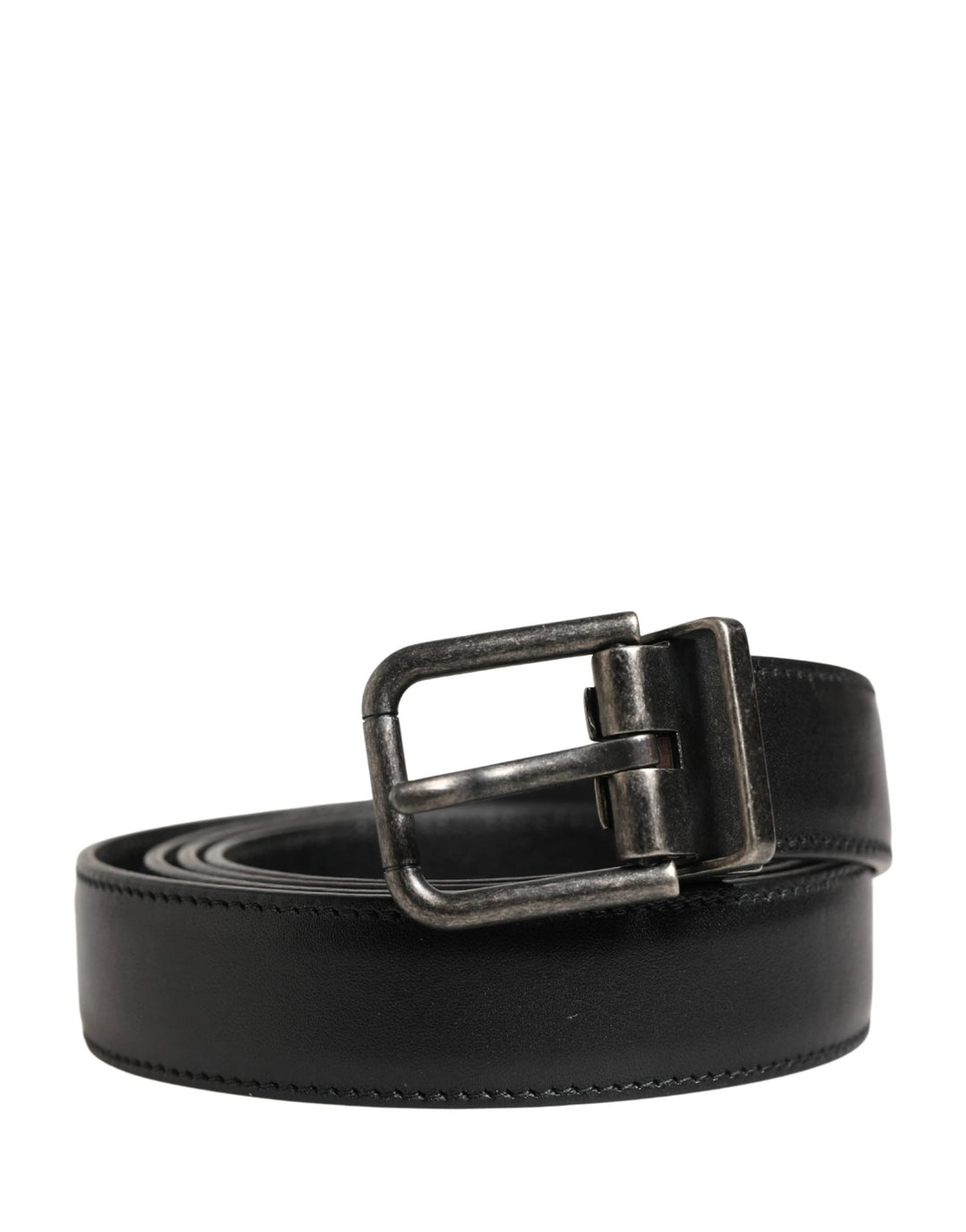 Dolce &amp; Gabbana Sample Sale Dolce &amp; Gabbana Men Black Classic Leather Metal Buckle Belt - | Designer outlet