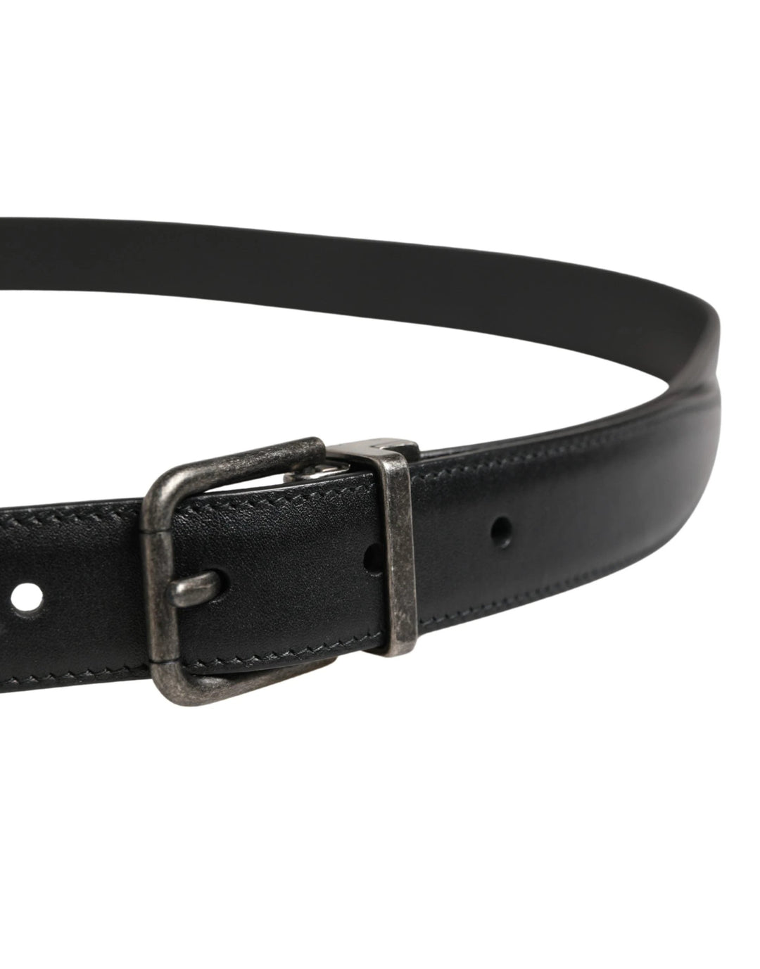 Dolce &amp; Gabbana Sample Sale Dolce &amp; Gabbana Men Black Classic Leather Metal Buckle Belt - | Designer outlet