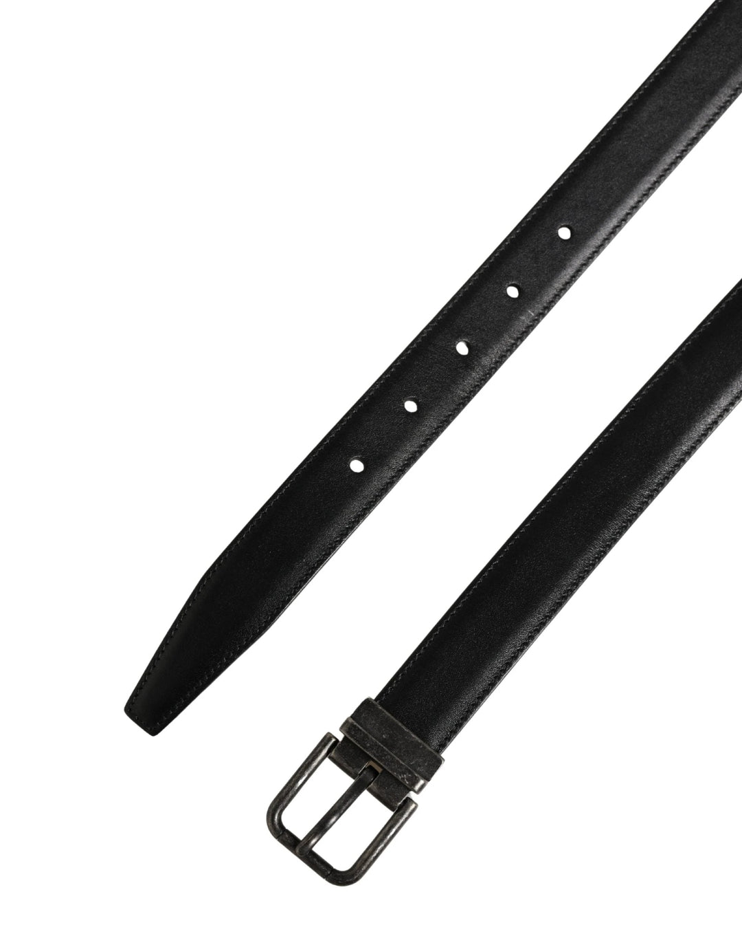Dolce &amp; Gabbana Sample Sale Dolce &amp; Gabbana Men Black Classic Leather Metal Buckle Belt - | Designer outlet