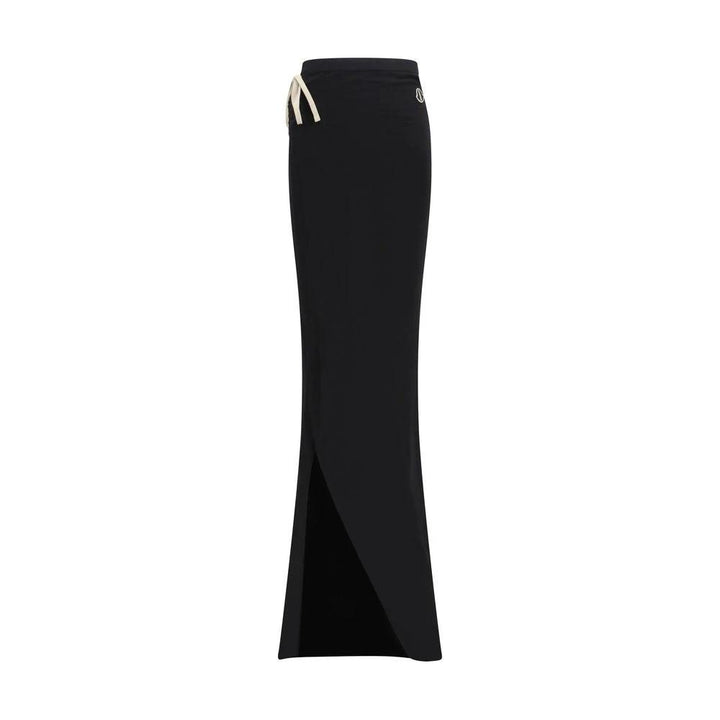 Moncler x Rick Owens Sample Sale Moncler x Rick Owens Black Cotton Long Skirt - | Designer outlet
