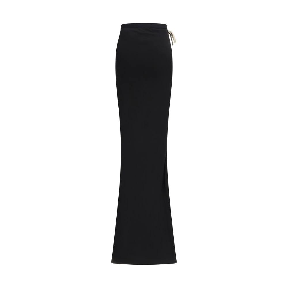 Moncler x Rick Owens Sample Sale Moncler x Rick Owens Black Cotton Long Skirt - | Designer outlet