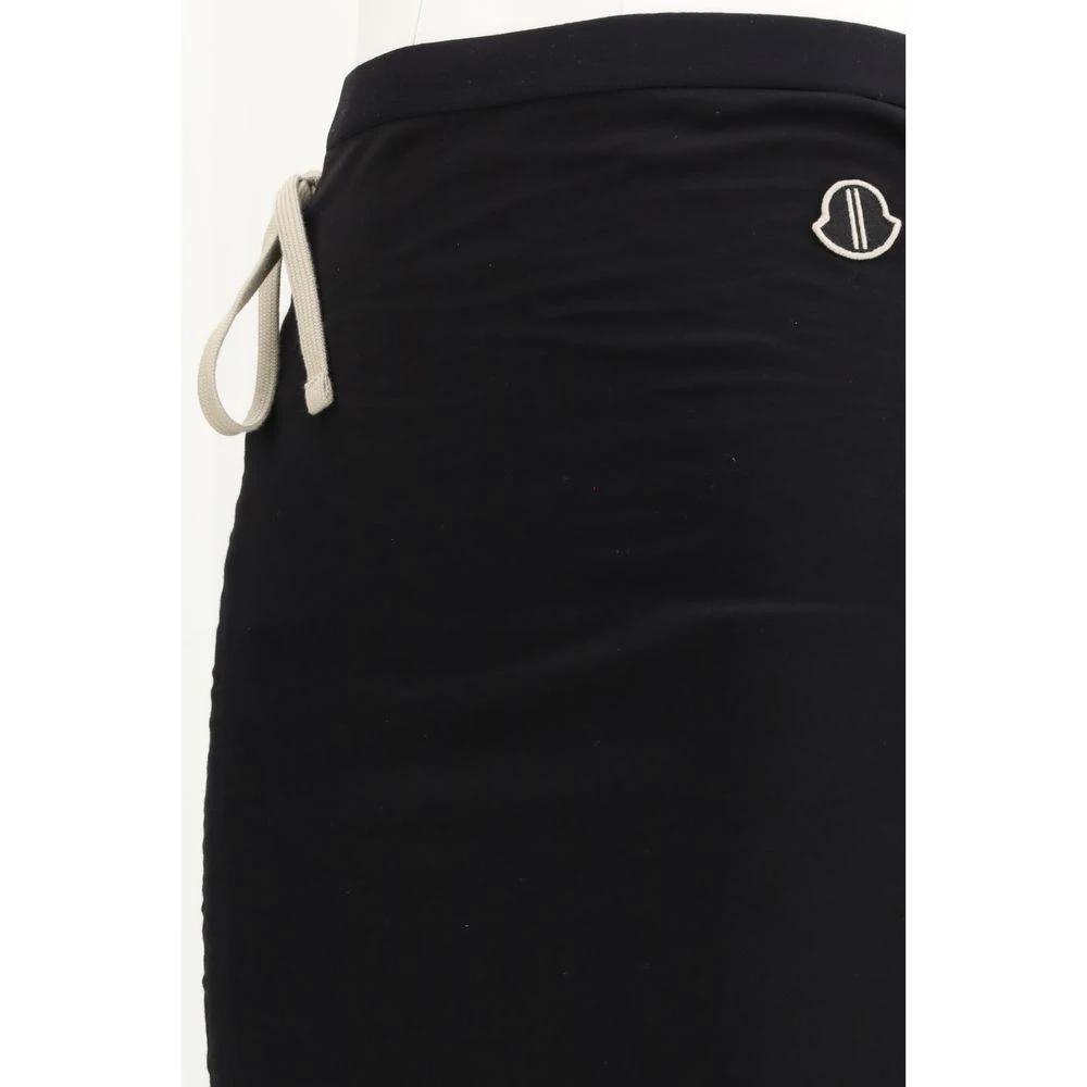 Moncler x Rick Owens Sample Sale Moncler x Rick Owens Black Cotton Long Skirt - | Designer outlet