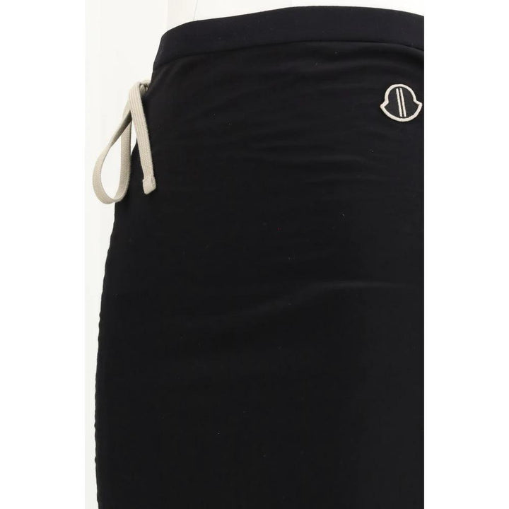 Moncler x Rick Owens Sample Sale Moncler x Rick Owens Black Cotton Long Skirt - | Designer outlet