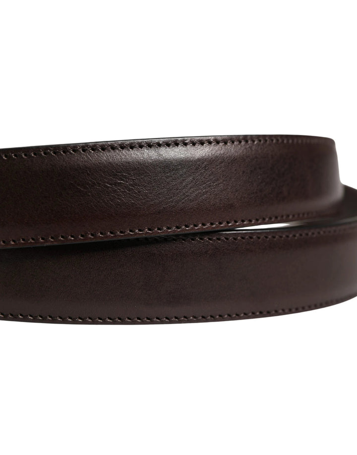 Dolce &amp; Gabbana Sample Sale Dolce &amp; Gabbana Men Brown Classic Leather Metal Buckle Belt - | Designer outlet