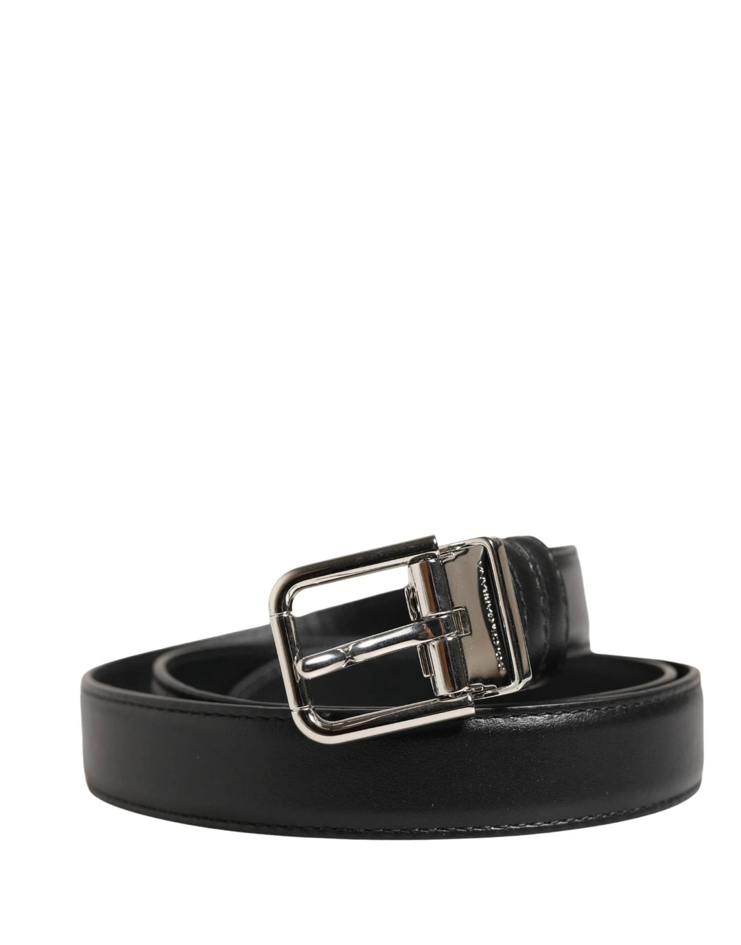 Dolce &amp; Gabbana Sample Sale Dolce &amp; Gabbana Men Black Classic Leather Metal Buckle Belt - | Designer outlet