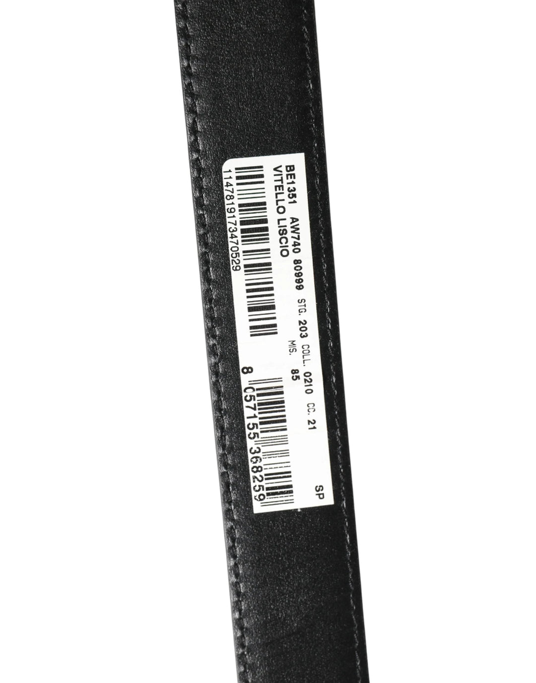Dolce &amp; Gabbana Sample Sale Dolce &amp; Gabbana Men Black Classic Leather Metal Buckle Belt - | Designer outlet