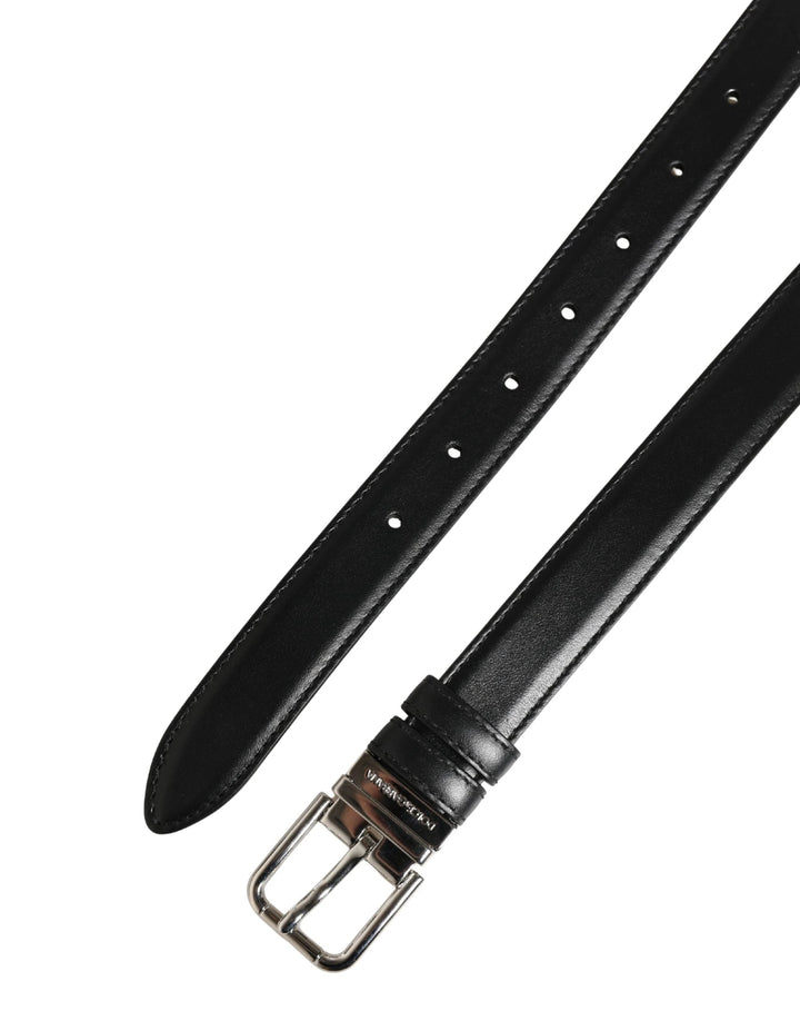 Dolce &amp; Gabbana Sample Sale Dolce &amp; Gabbana Men Black Classic Leather Metal Buckle Belt - | Designer outlet