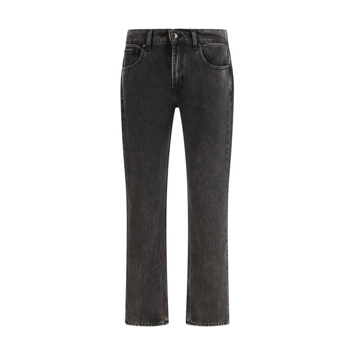 7FOR Sample Sale 7FOR Black Cotton Straight-Leg Jeans - | Designer outlet