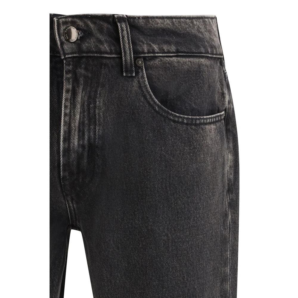 7FOR Sample Sale 7FOR Black Cotton Straight-Leg Jeans - | Designer outlet
