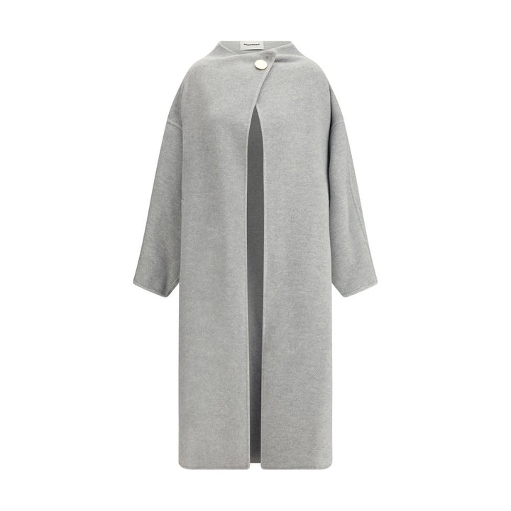 Darkpark Gray Fleece Wool Coat