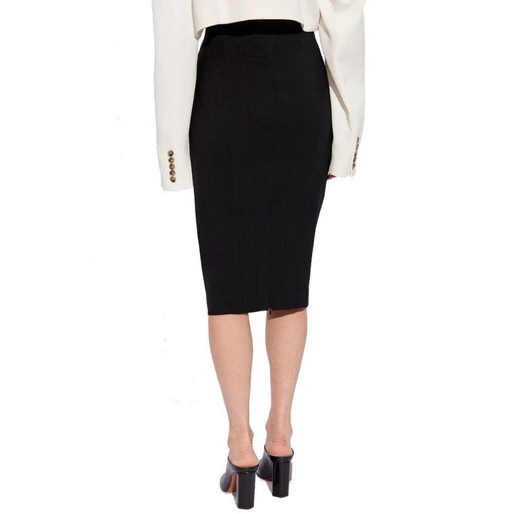 Alaïa Sample Sale Alaïa Black Elastane Midi Skirt - | Designer outlet