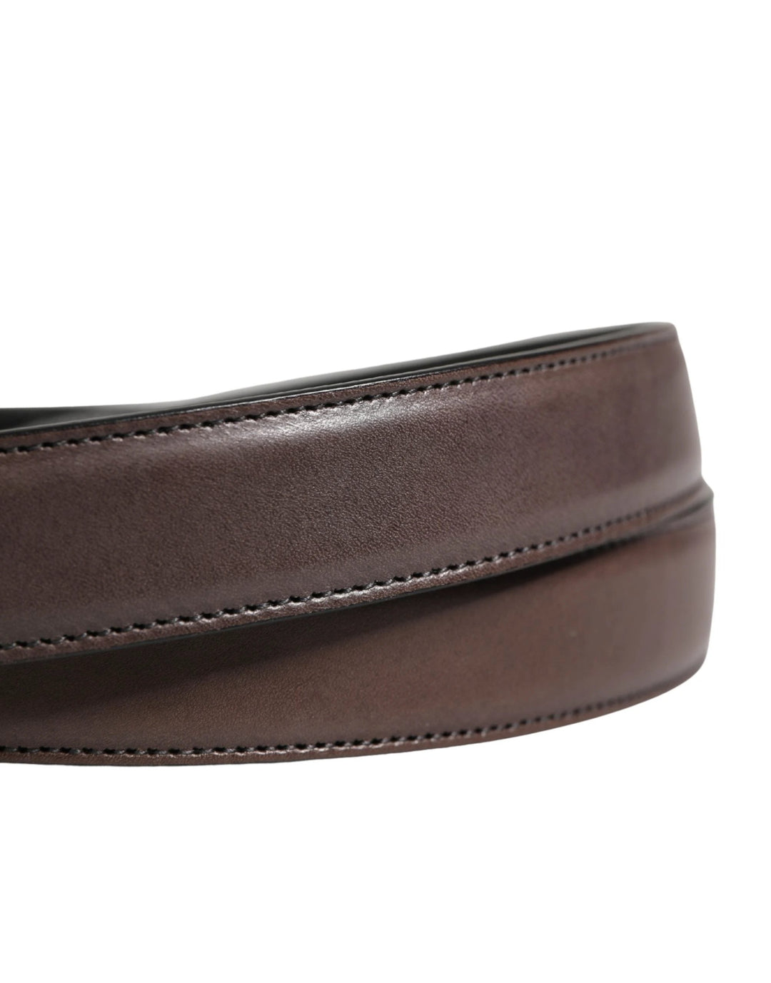 Dolce &amp; Gabbana Sample Sale Dolce &amp; Gabbana Men Brown Classic Leather Metal Buckle Belt - | Designer outlet