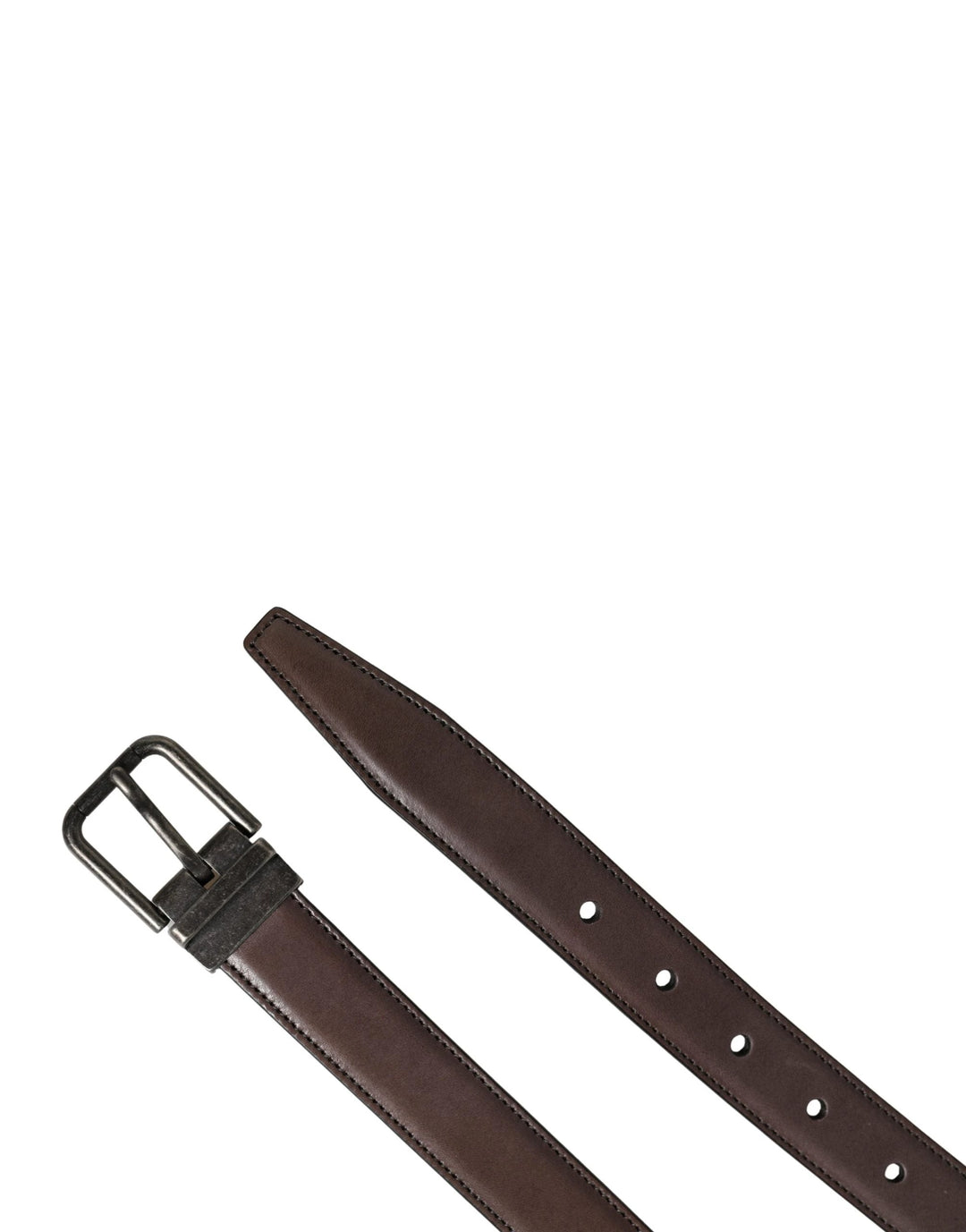 Dolce &amp; Gabbana Sample Sale Dolce &amp; Gabbana Men Brown Classic Leather Metal Buckle Belt - | Designer outlet