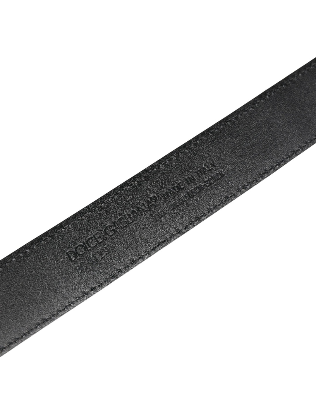 Dolce & Gabbana Sample Sale Dolce & Gabbana Men Black Exotic Leather Logo Buckle Belt - | Designer outlet