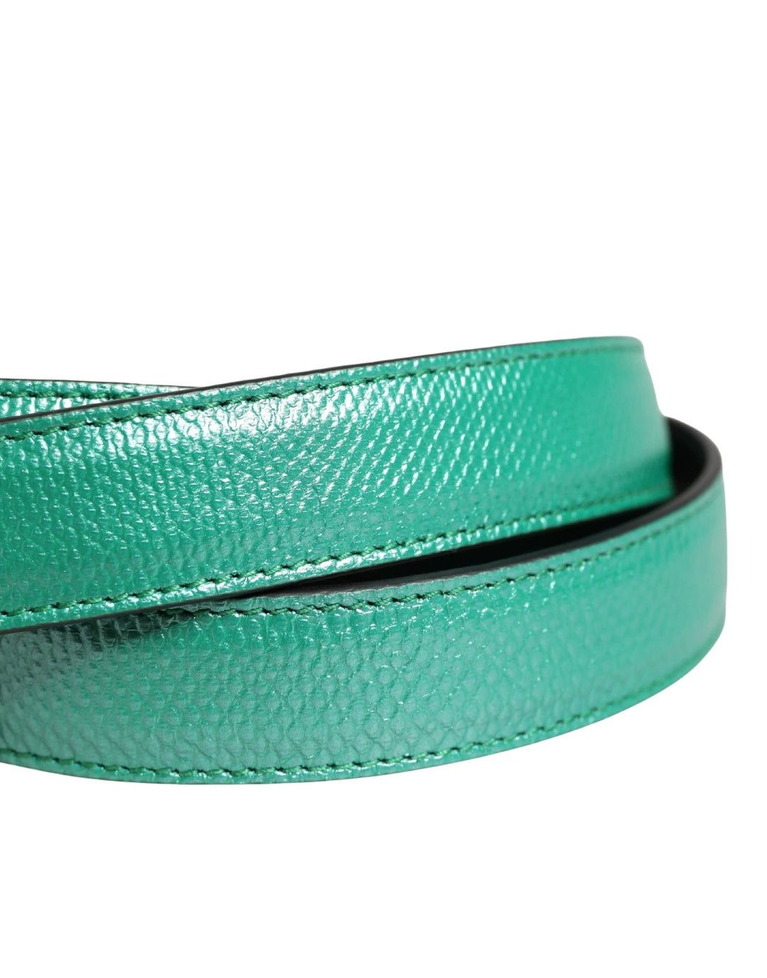 Dolce &amp; Gabbana Sample Sale Dolce &amp; Gabbana Men Green Classic Leather Metal Buckle Belt - | Designer outlet