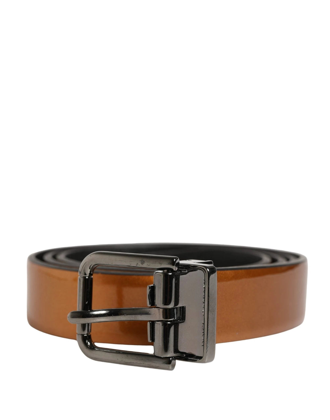 Dolce &amp; Gabbana Sample Sale Dolce &amp; Gabbana Men Brown Classic Leather Metal Buckle Belt - | Designer outlet