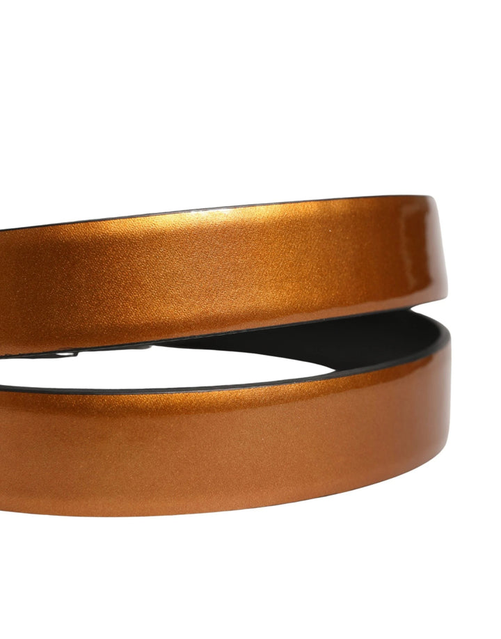 Dolce &amp; Gabbana Sample Sale Dolce &amp; Gabbana Men Brown Classic Leather Metal Buckle Belt - | Designer outlet