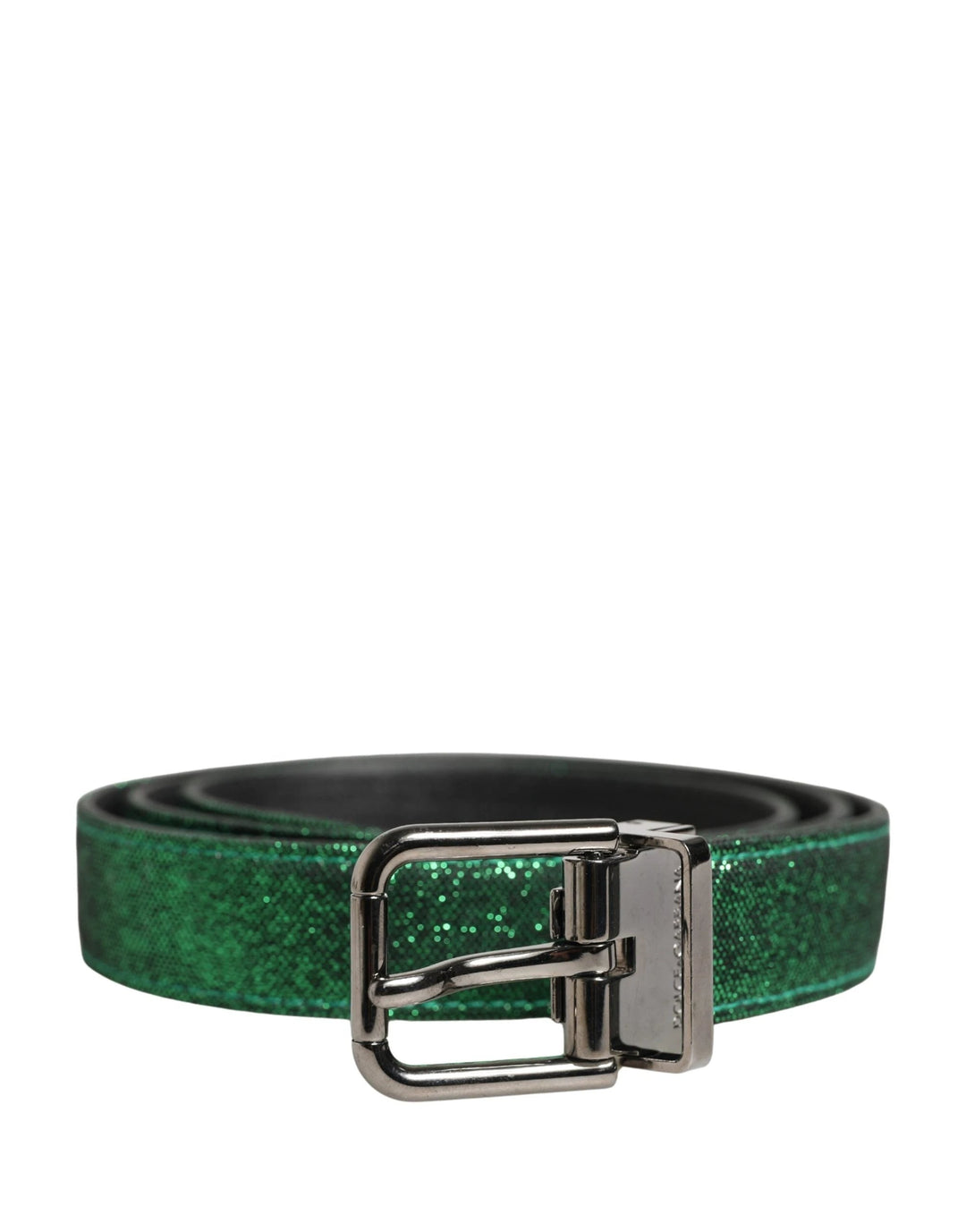 Dolce &amp; Gabbana Sample Sale Dolce &amp; Gabbana Men Green Lurex Polyester Metal Buckle Belt - | Designer outlet