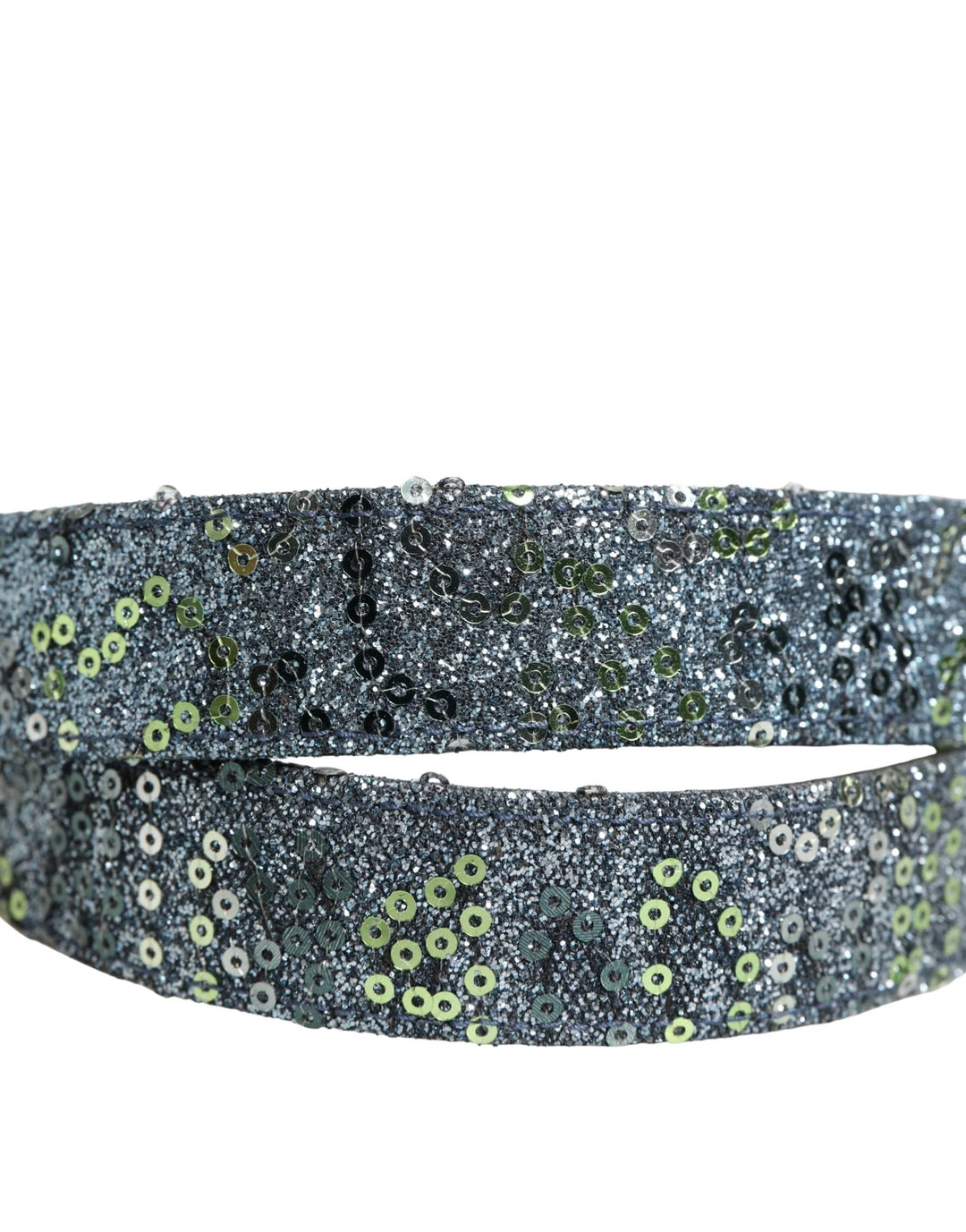 Dolce &amp; Gabbana Sample Sale Dolce &amp; Gabbana Men Multicolor Sequin Silver Metal Buckle Belt - | Designer outlet