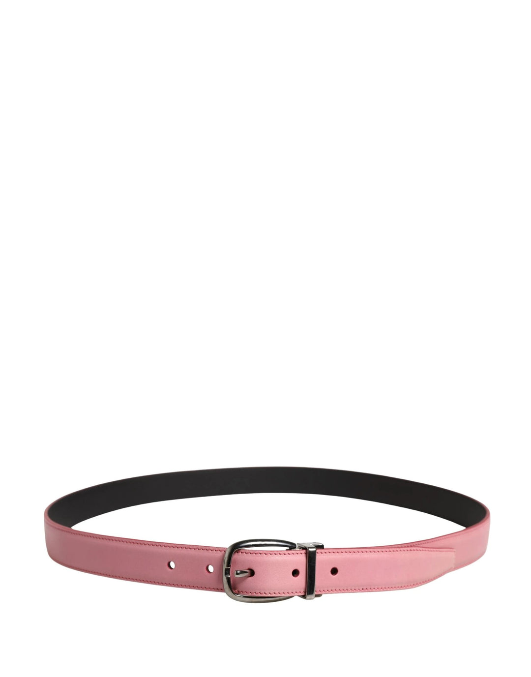 Dolce &amp; Gabbana Sample Sale Dolce &amp; Gabbana Men Pink Classic Leather Metal Buckle Belt - | Designer outlet