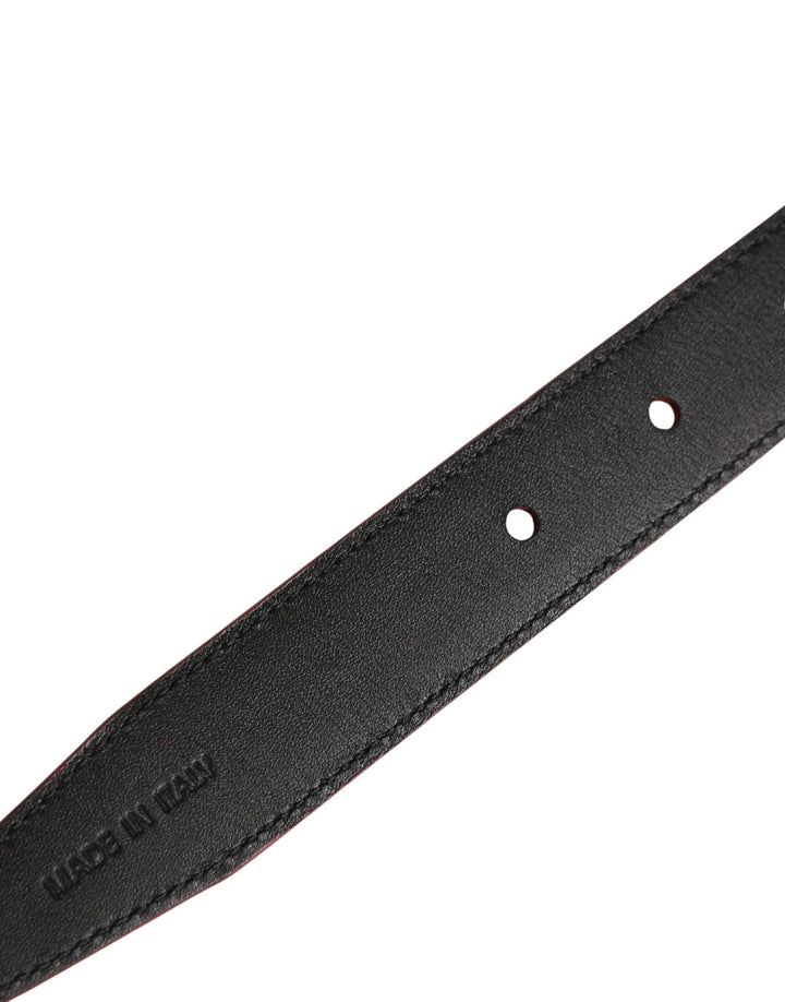 Dolce &amp; Gabbana Sample Sale Dolce &amp; Gabbana Men Pink Classic Leather Metal Buckle Belt - | Designer outlet
