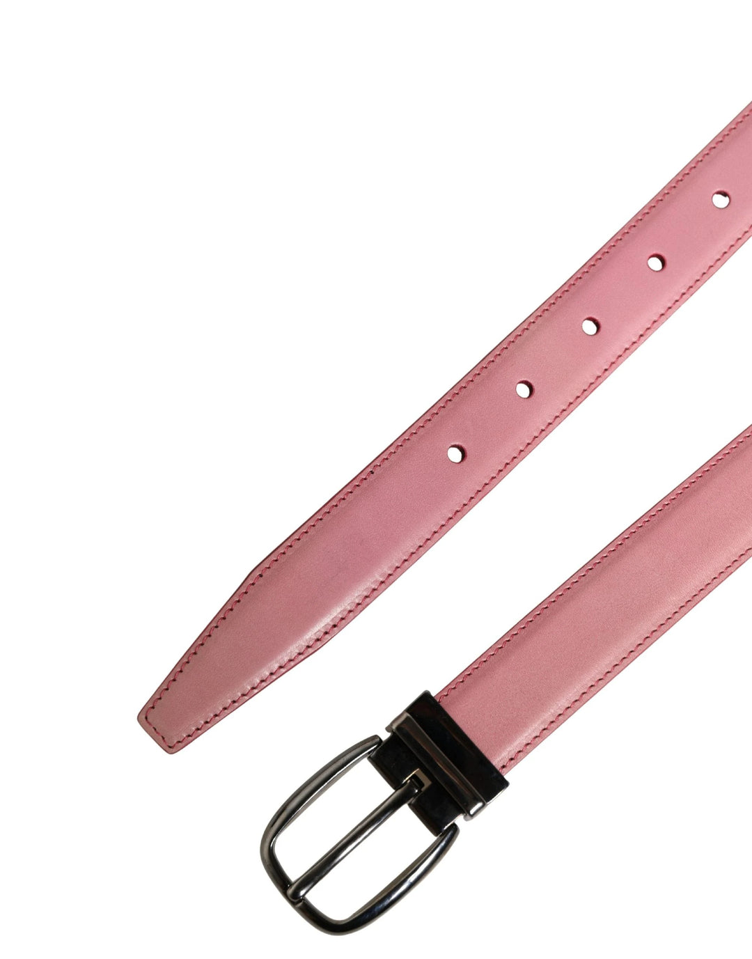 Dolce &amp; Gabbana Sample Sale Dolce &amp; Gabbana Men Pink Classic Leather Metal Buckle Belt - | Designer outlet