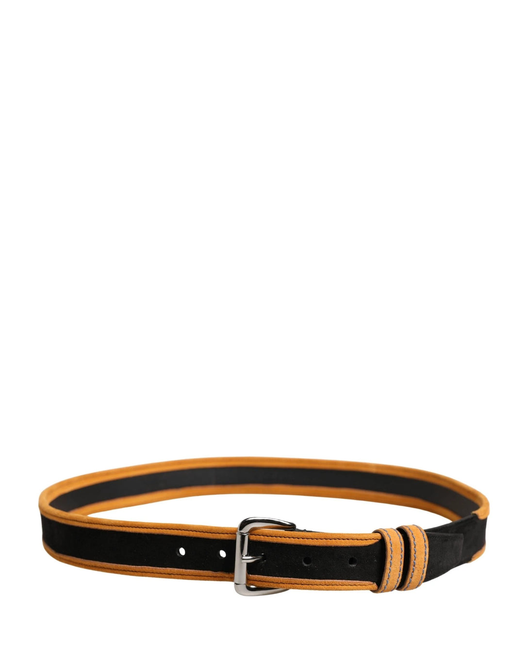 Dolce &amp; Gabbana Sample Sale Dolce &amp; Gabbana Men Black Orange Polyester Metal Buckle Belt - | Designer outlet