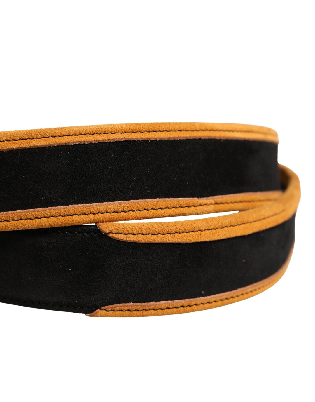 Dolce &amp; Gabbana Sample Sale Dolce &amp; Gabbana Men Black Orange Polyester Metal Buckle Belt - | Designer outlet