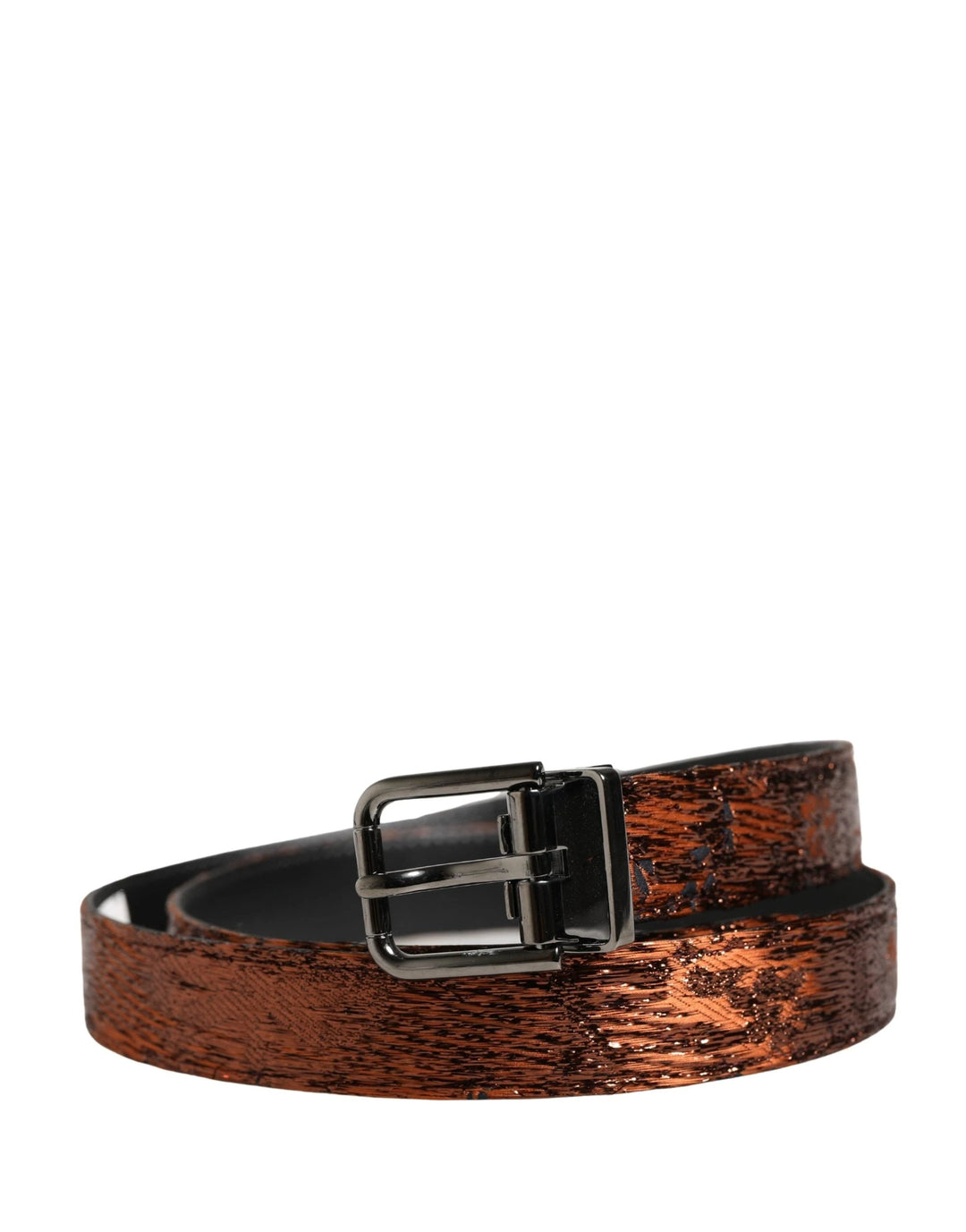 Dolce &amp; Gabbana Sample Sale Dolce &amp; Gabbana Men Brown Classic Polyester Metal Buckle Belt - | Designer outlet