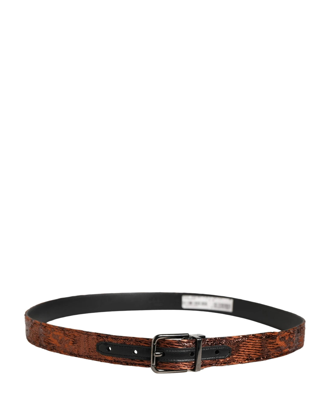 Dolce &amp; Gabbana Sample Sale Dolce &amp; Gabbana Men Brown Classic Polyester Metal Buckle Belt - | Designer outlet