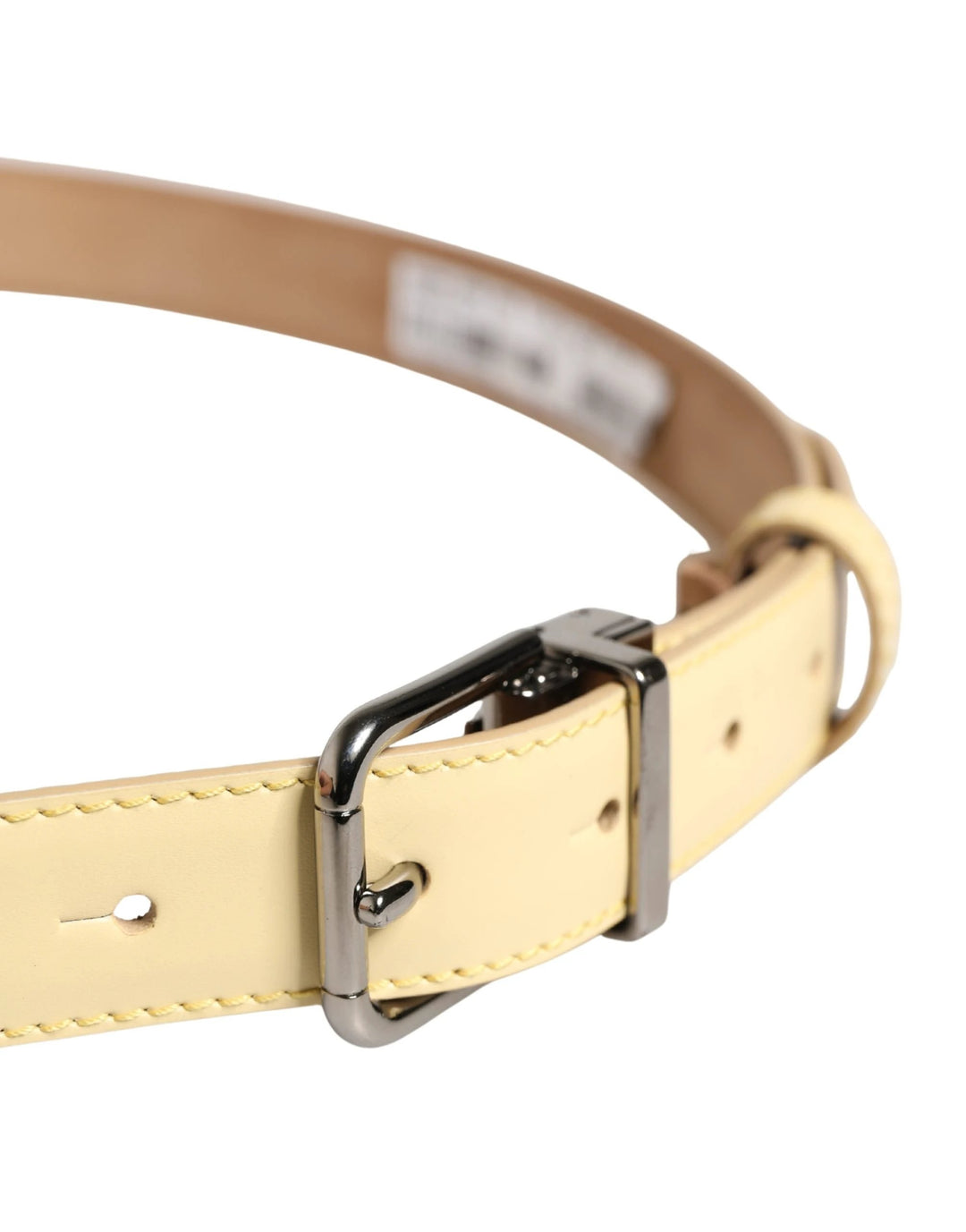Dolce &amp; Gabbana Sample Sale Dolce &amp; Gabbana Men Yellow Classic Leather Metal Buckle Belt - | Designer outlet