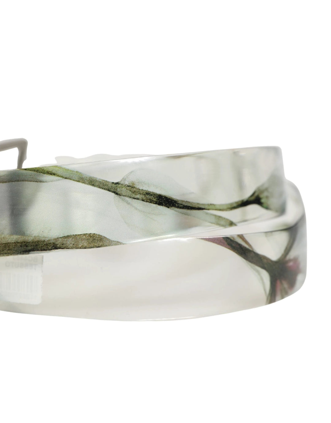 Dolce &amp; Gabbana Sample Sale Dolce &amp; Gabbana Men White Floral PVC Silver Metal Buckle Belt - | Designer outlet