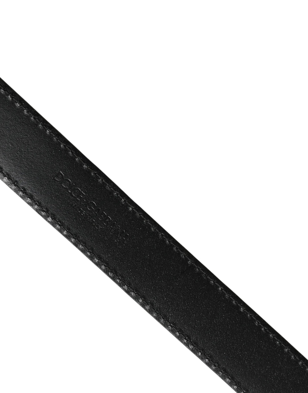 Dolce &amp; Gabbana Sample Sale Dolce &amp; Gabbana Men Silver Classic Leather Square Buckle Belt - | Designer outlet