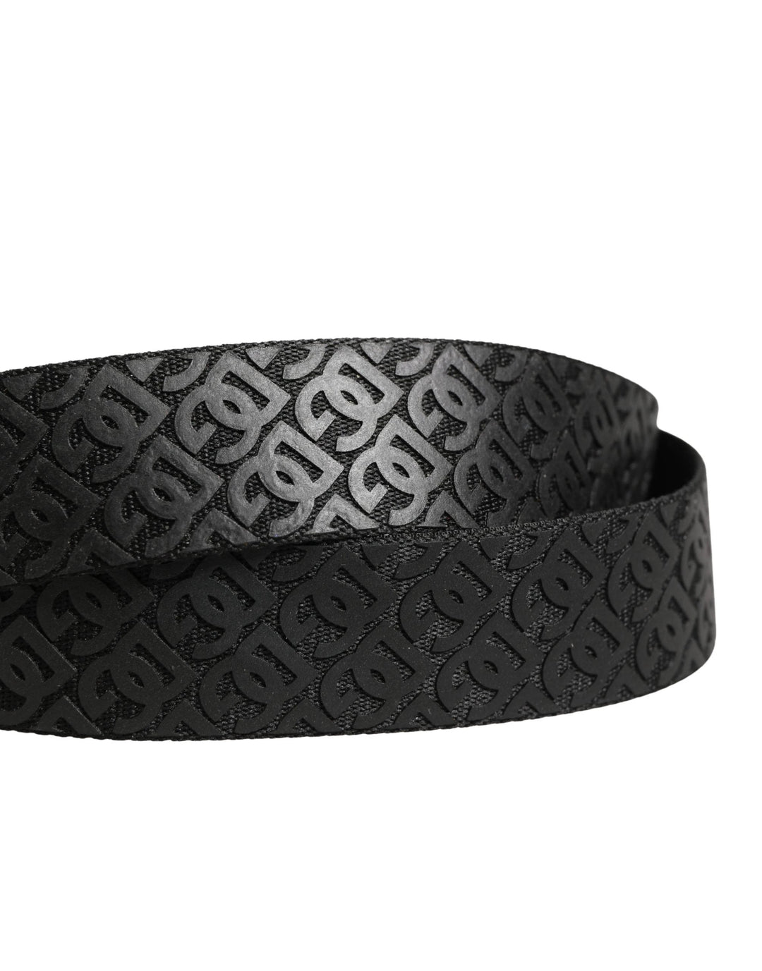 Dolce &amp; Gabbana Sample Sale Dolce &amp; Gabbana Men Black DG Logo Polyester Metal Buckle Belt - | Designer outlet