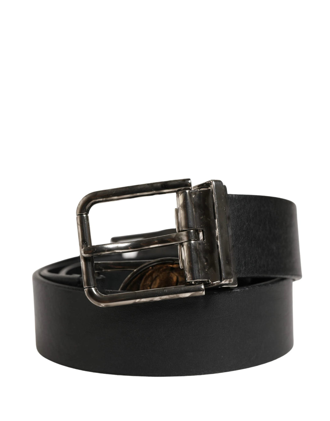 Dolce &amp; Gabbana Sample Sale Dolce &amp; Gabbana Men Black Classic Leather Metal Buckle Belt - | Designer outlet
