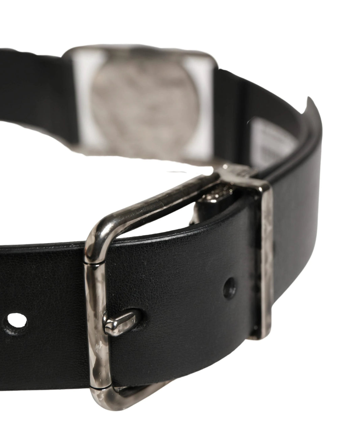 Dolce &amp; Gabbana Sample Sale Dolce &amp; Gabbana Men Black Classic Leather Metal Buckle Belt - | Designer outlet