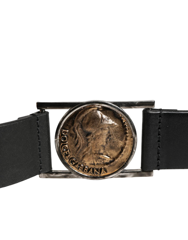 Dolce &amp; Gabbana Sample Sale Dolce &amp; Gabbana Men Black Classic Leather Metal Buckle Belt - | Designer outlet